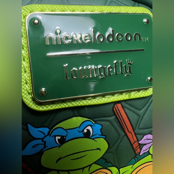 Loungefly Nickelodeon TMNT Teenage Mutant Ninja Turtles Mini Backpack Pizza NEW - Picture 7 of 12